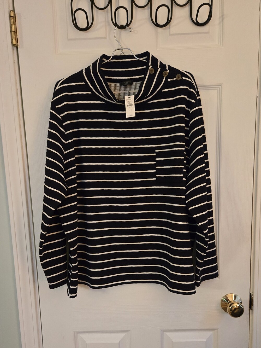 Talbots Stripe Pullover. 2X